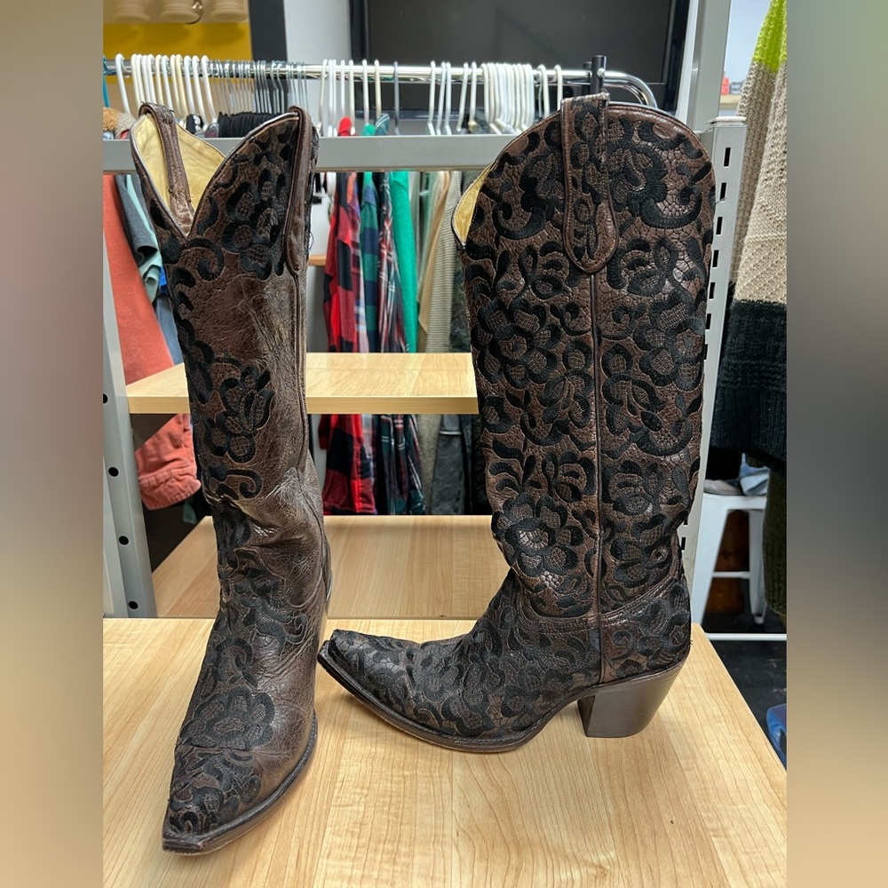 Corral Cowgirl Boots - Picture 1 of 4